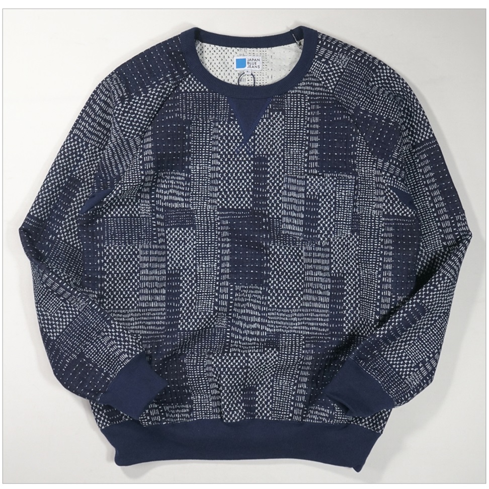 ★日本製 BLUE BLUE 藍染 インディゴ フリンジ スウェット BLUE BLUE - ☆日本製 BLUE BLUE 藍染 インディゴ フリンジ