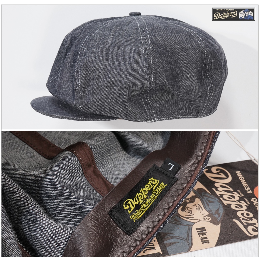 Dapper's ダッパーズ　キャスケット Newsboy cap Lサイズ ダッパーズ Dapper's 1872 クラシカル キャスケット TypeB COTTON