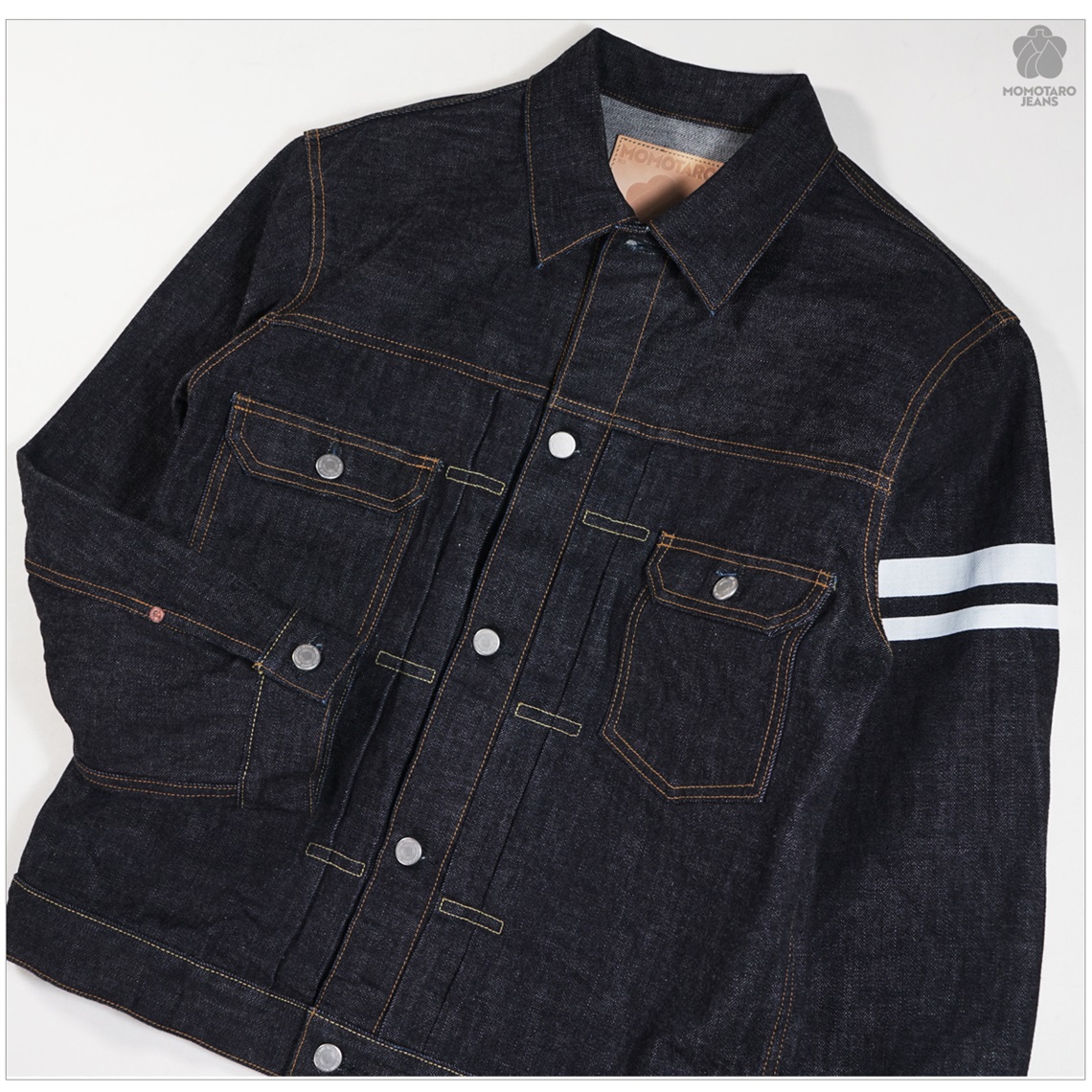 桃太郎ジーンズ デニムカバーオール 36 美品 ジャケット MOMOTARO MOMOTARO JEANS / 桃太郎 ジーンズ】Indigo sashiko coverall