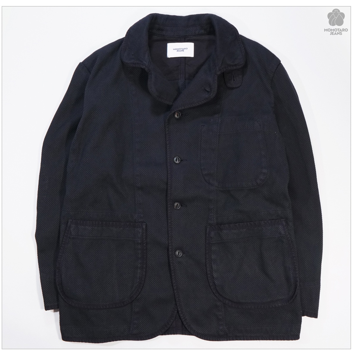 希少■MOMOTARO JEANS　桃太郎ジーンズ コットンジャケット カーキー 桃太郎ジーンズ（MOMOTARO JEANS） MOMOTARO JEANS MMOT6315 刺子