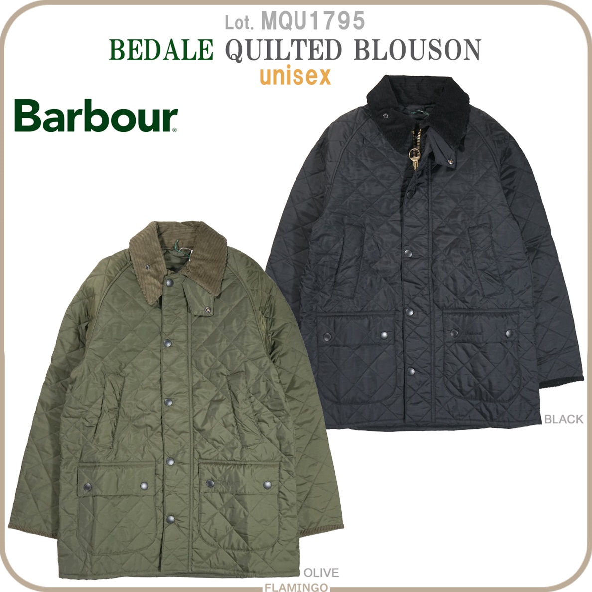 Barbour（バブアー） Barbour MQU1795 BEDALE ビデイル キルティング