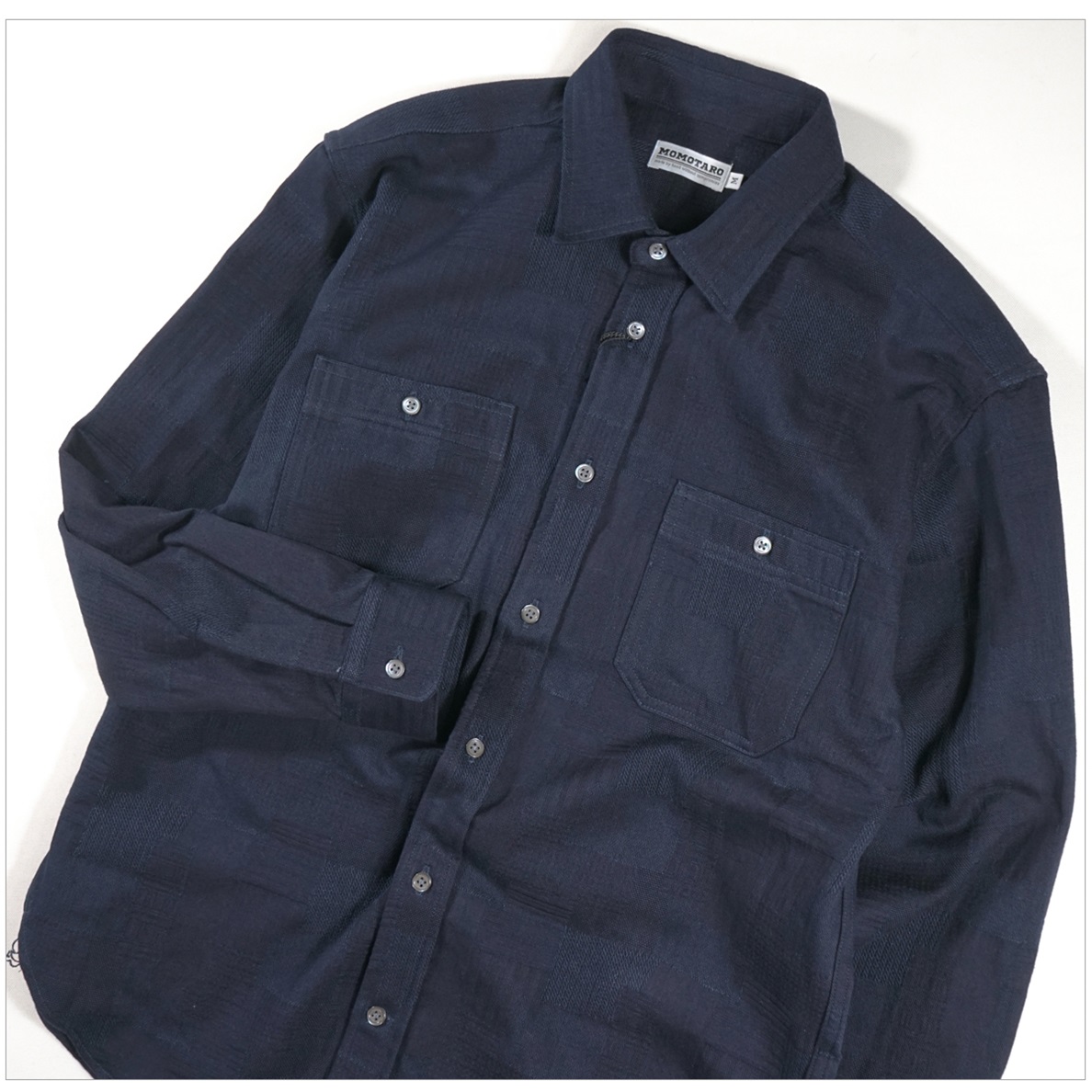【新品】桃太郎ジーンズ　インディゴシャツ&Tシャツセット 桃太郎ジーンズ（MOMOTARO JEANS） MXLS1026 