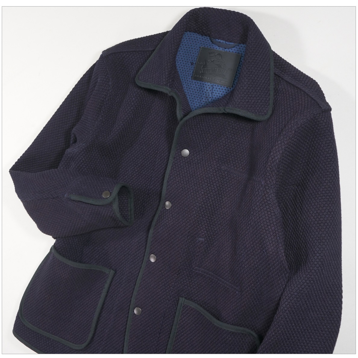 桃太郎ジーンズ　ビーチクロス　ジャケット　サイズ　44　コットン/BLK 桃太郎ジーンズ MXOT1400 MOMOTARO JEANS 