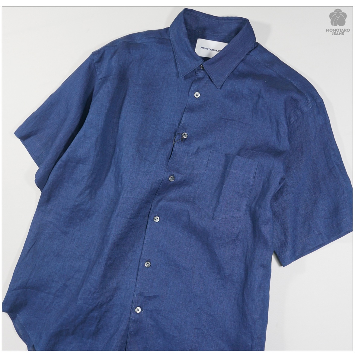 桃太郎ジーンズ デニムシャツ 半袖 ブルー Amazon.co.jp: [MOMOTARO JEANS] (桃太郎ジーンズ) デニムシャツ