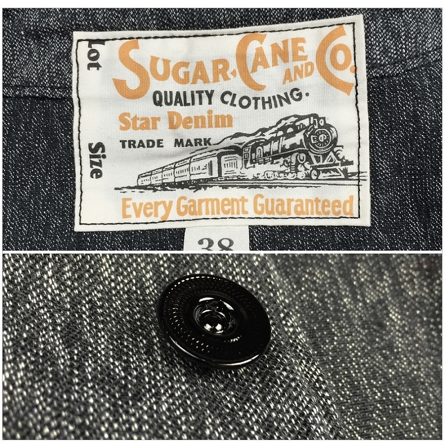 SUGAR CANE シュガーケーン SC12795 9oz. ブラックコバート ワーク