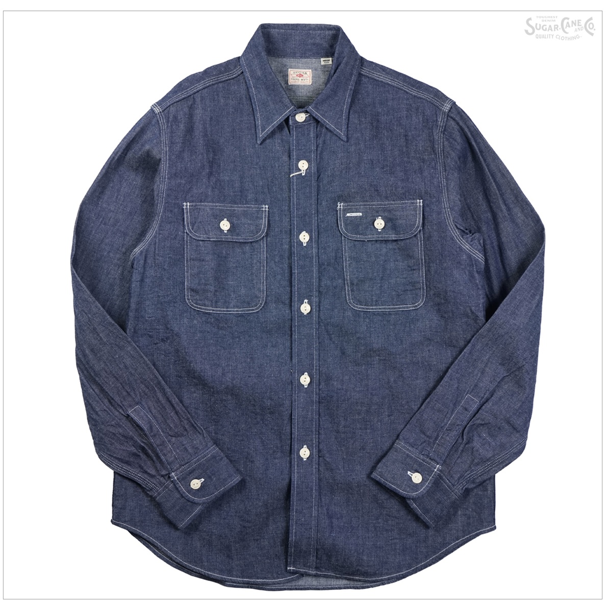 SUGAR CANE シュガーケーン SC27852 9oz ブルーデニム ワークシャツ