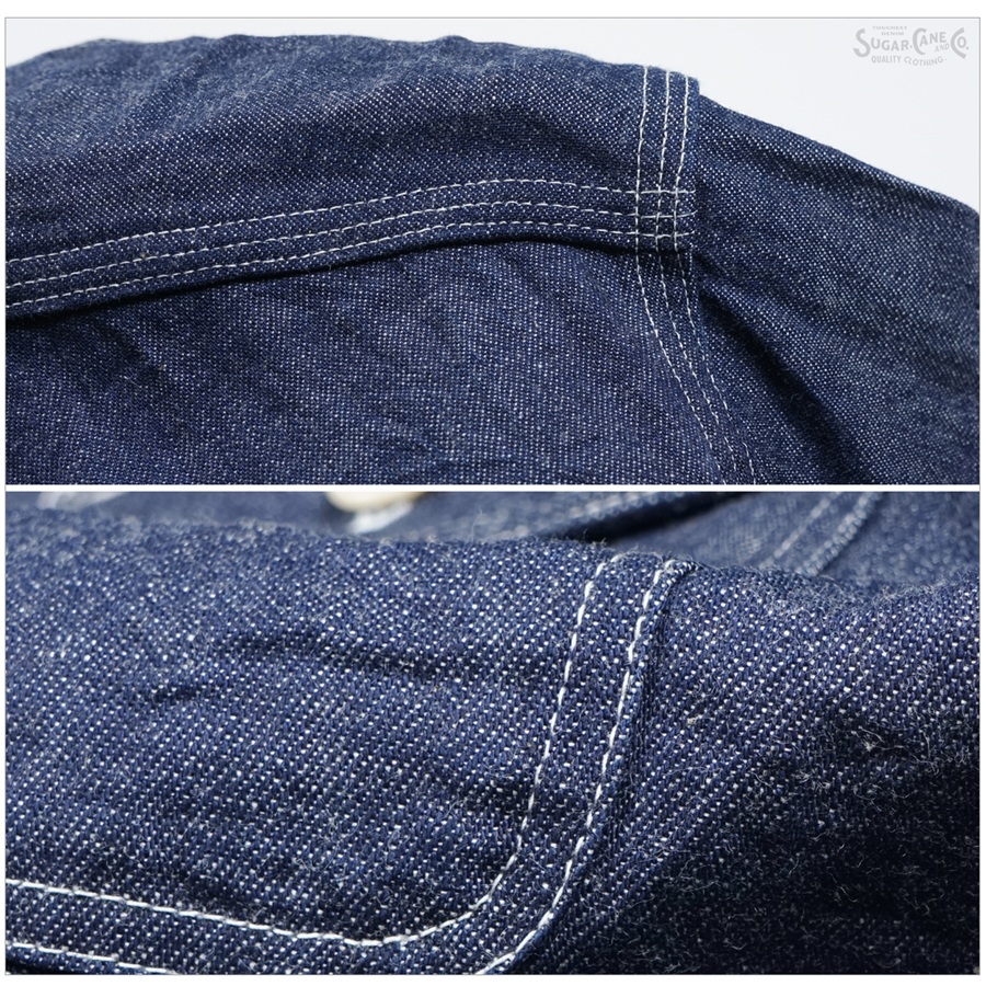 SUGAR CANE シュガーケーン SC27852 9oz ブルーデニム ワークシャツ