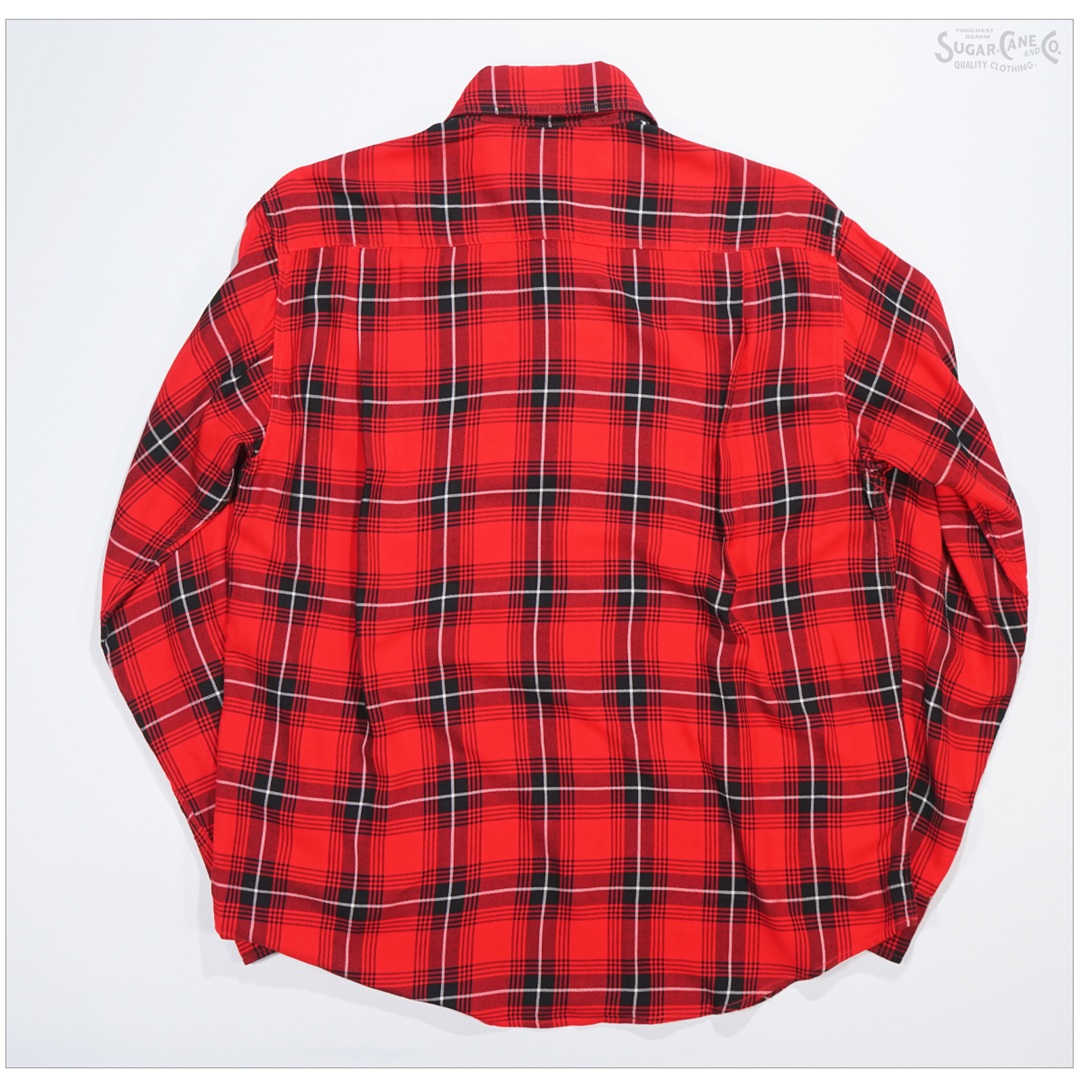 Sugar Cane チェックシャツ Mサイズ SUGAR CANE シュガーケーン SC29107 Add Human Labor レーヨンツイル