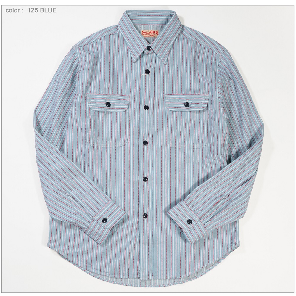 SUGAR CANE シュガーケーン SC29146 ドビーストライプ ワークシャツ