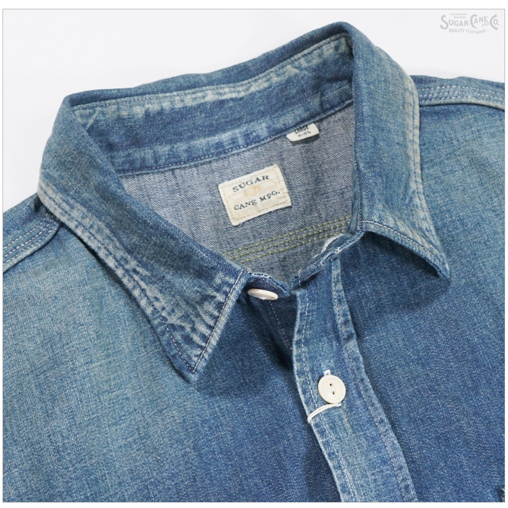 SUGAR CANE シュガーケーン SC29474 9oz ブルーデニム ワークシャツ