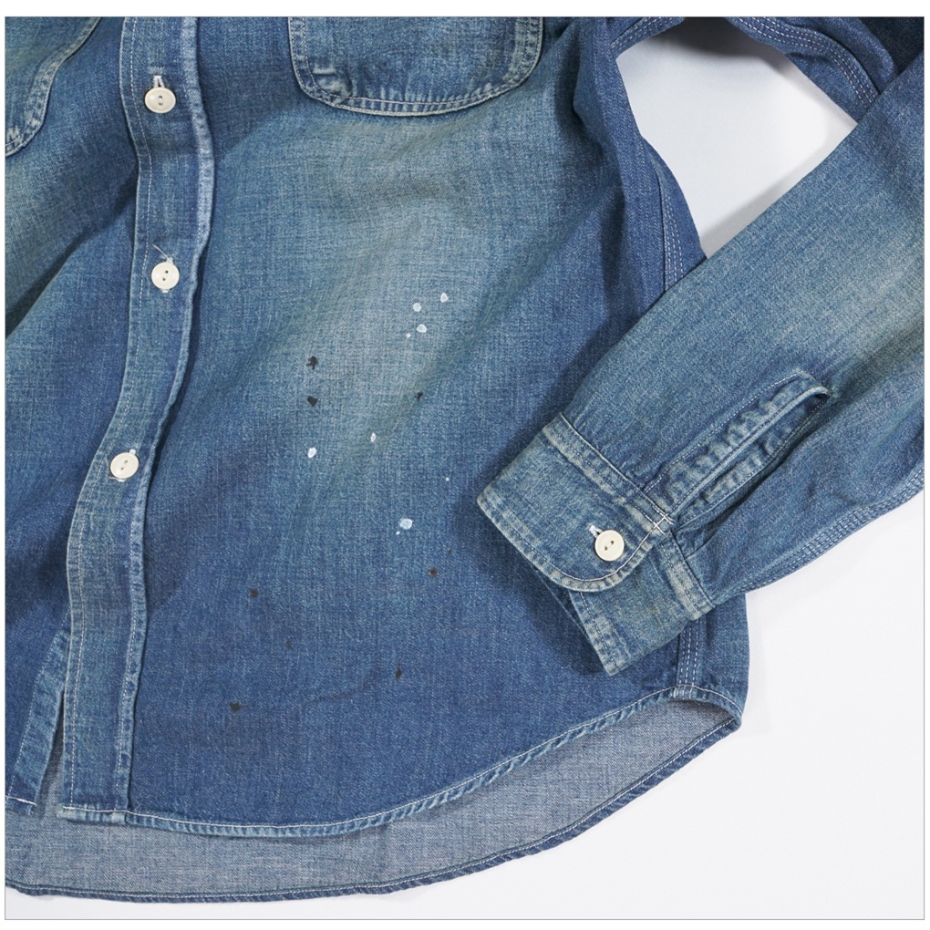 yamaHiroシュガーケーン　デニムシャツ, 半袖デニムシャツセット SUGAR CANE シュガーケーン SC29474 9oz ブルーデニム ワークシャツ