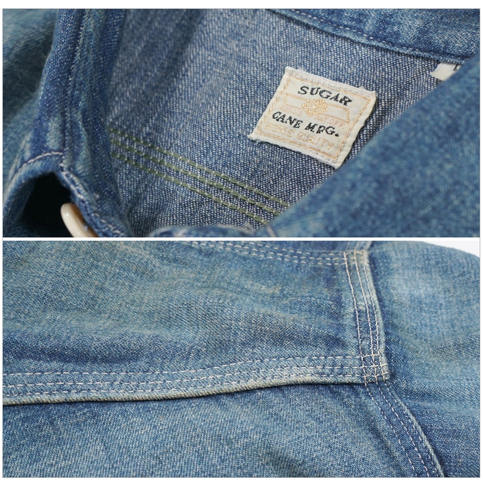SUGAR CANE シュガーケーン SC29474 9oz ブルーデニム ワークシャツ