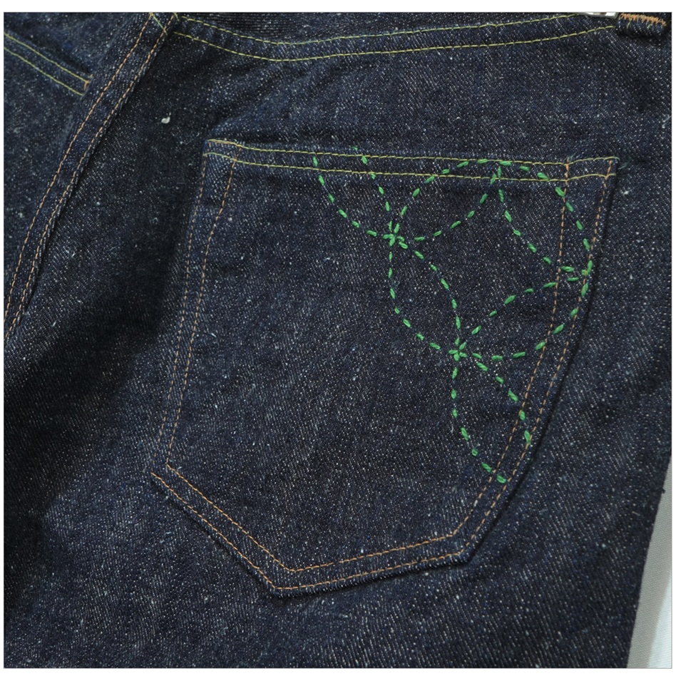 SUGAR CANE シュガーケーン SC40301 砂糖黍製 14oz. 琉球藍混左綾