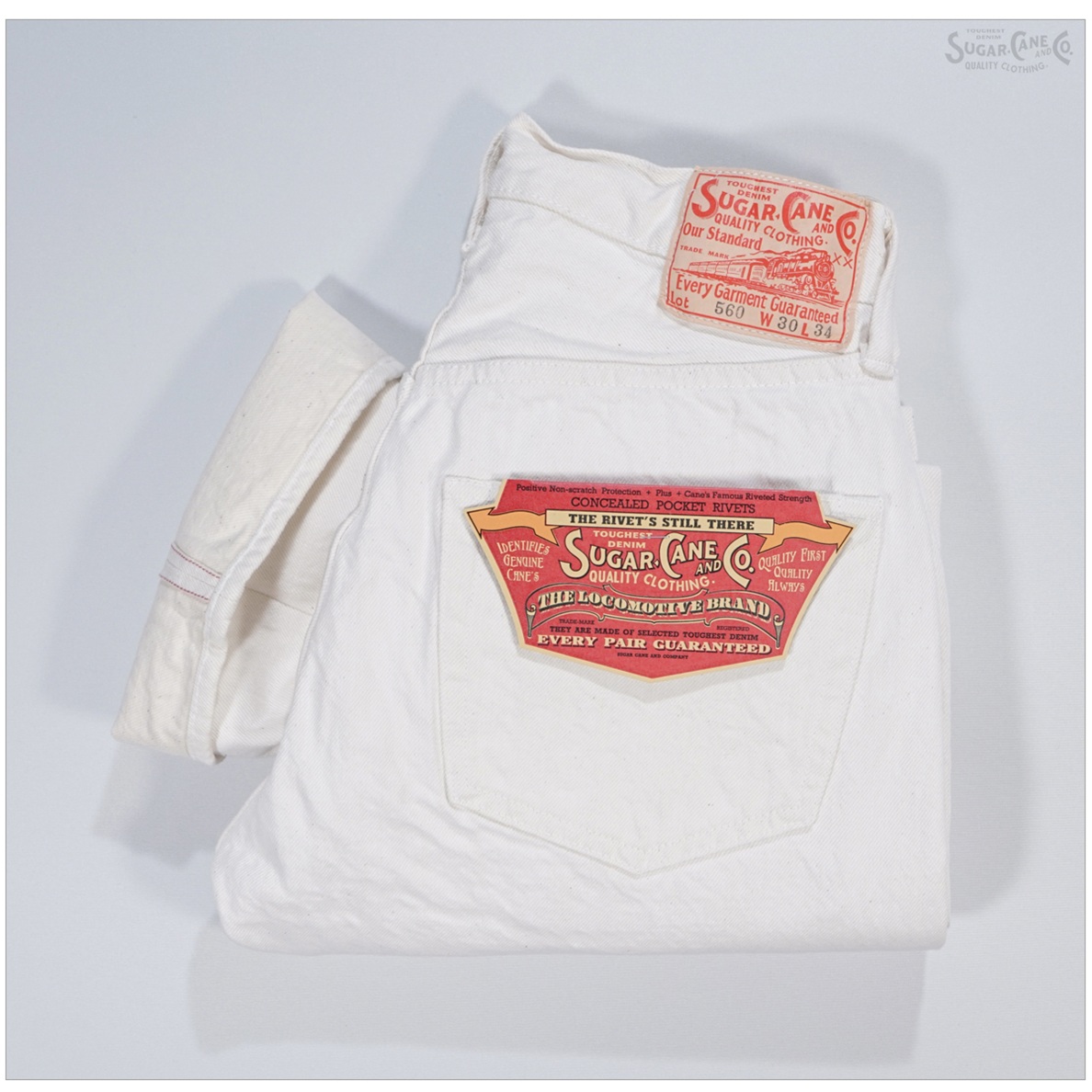 SUGAR CANE シュガーケーン SC42560 13oz. WHITE DENIM 1947 MODEL