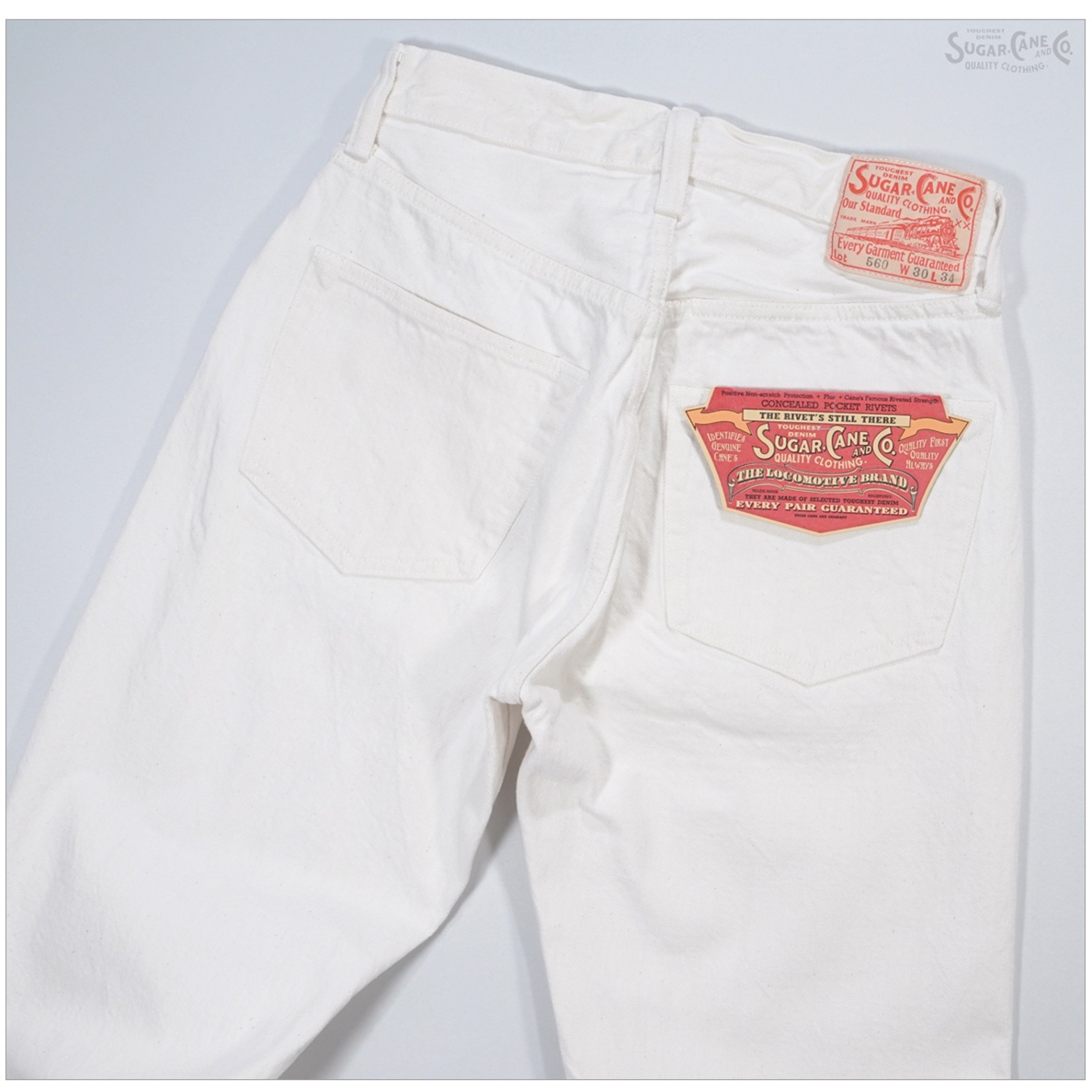 SUGAR CANE シュガーケーン SC42560 13oz. WHITE DENIM 1947 MODEL