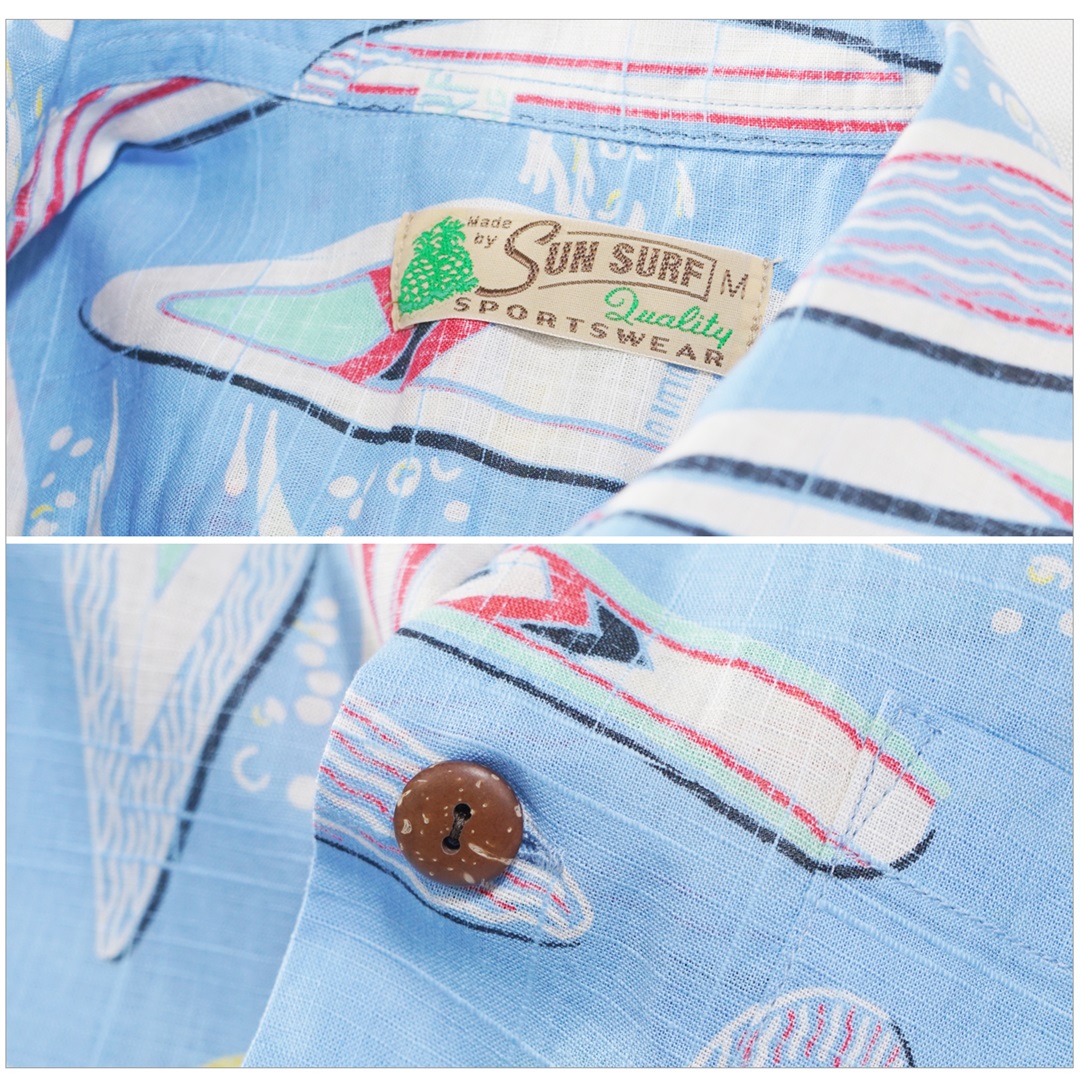 サンサーフ コットン/リネン アロハ SS 36139 Lサイズ SUN SURF サンサーフ SS39284 半袖コットンリネン オープンシャツ