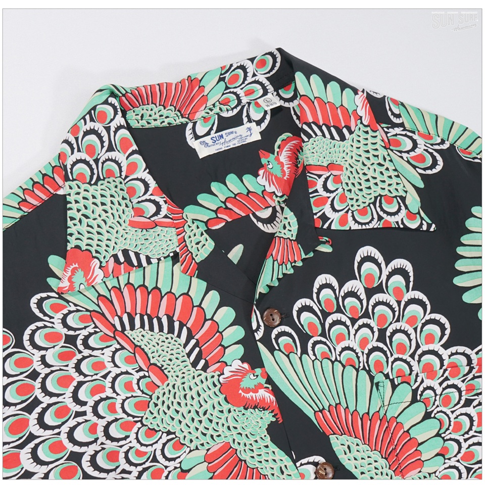 SUN SURF サンサーフ SS39428 半袖アロハシャツ PEACOCK : FLAMINGO SUN SURF サンサーフ SS39428 半袖アロハシャツ PEACOCK : FLAMINGO