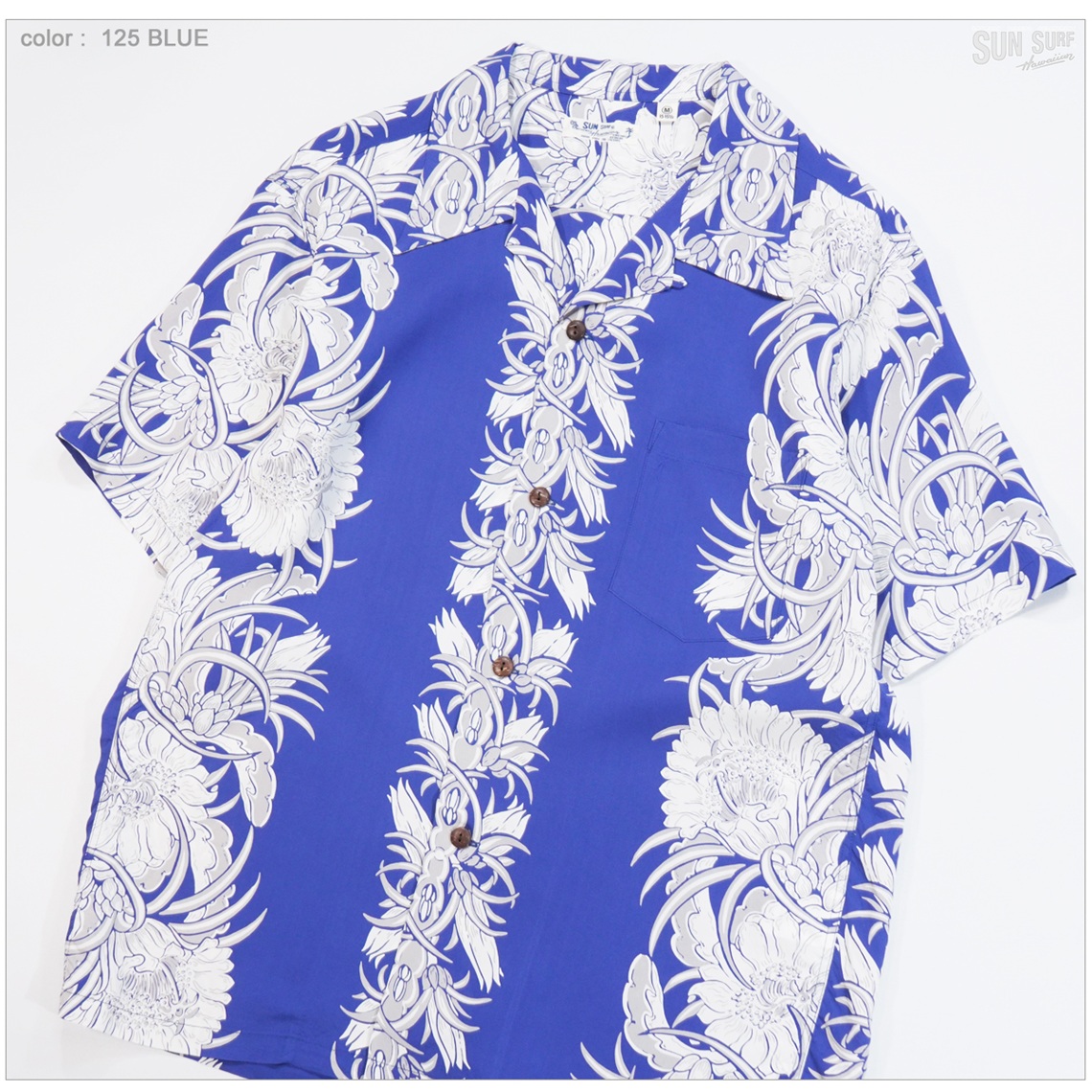 SUN SURF サンサーフ SS39612 半袖アロハシャツ NIGHT BLOOMING CEREUS