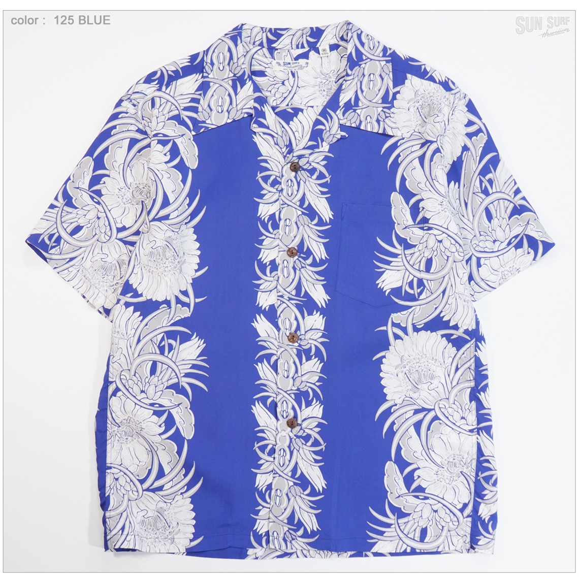 SUN SURF サンサーフ SS39612 半袖アロハシャツ NIGHT BLOOMING CEREUS