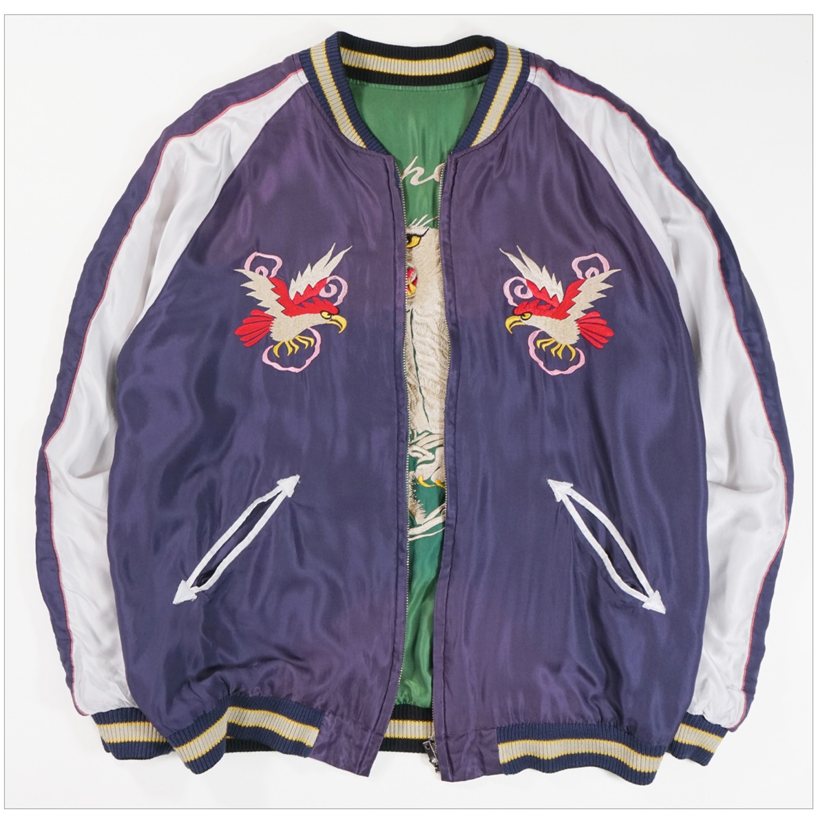 テーラー東洋 エイジングモデル スカジャン 鷲×竹虎/Mサイズ TAILOR TOYO テーラー東洋 TT15545-145 アセテート スカジャン