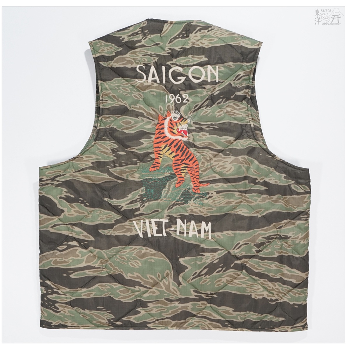 TAILOR TOYO テーラー東洋 TT15718 スーベニアベスト VIET-NAM TIGER