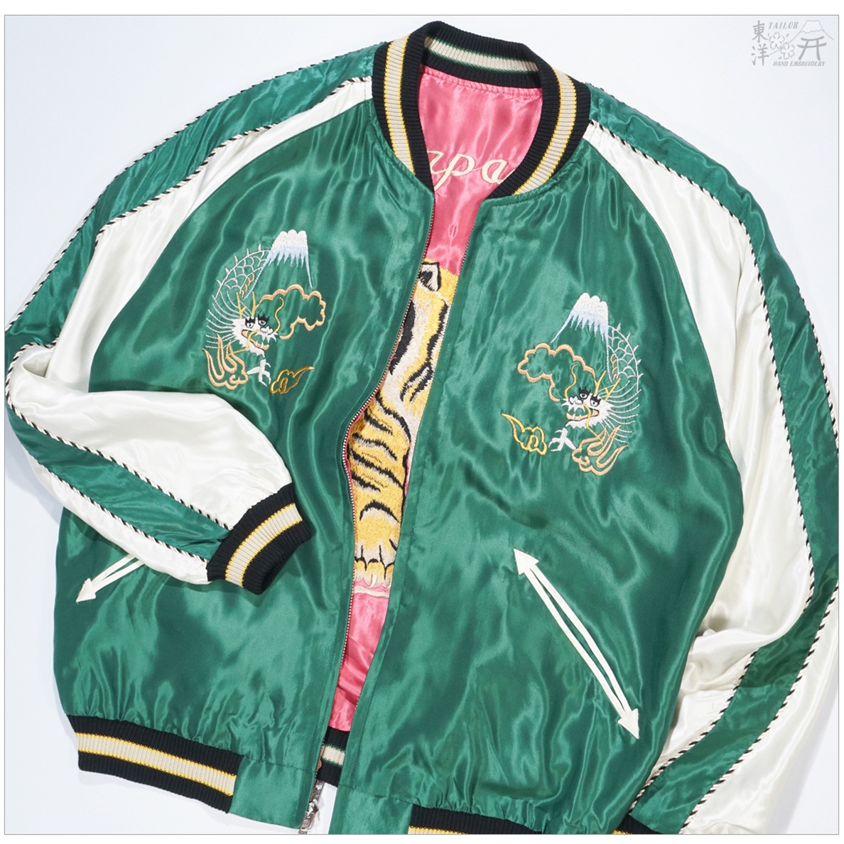 テーラー東洋 スカジャン TT15790-170 TAILOR TOYO L Lot No. TT15790-170 / Mid 1950s Style Acetate Souvenir Jacket