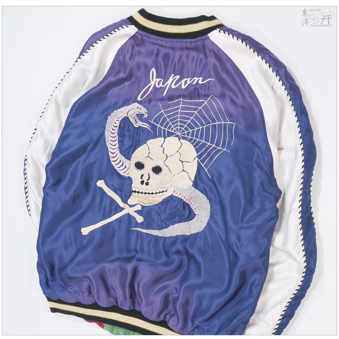 最終価格！テーラー東洋 スカジャン スカルスネーク エイジングモデル 東洋スカジャン「EAGLE×JAPAN MAP」サテンスカ・エージングモデル NO