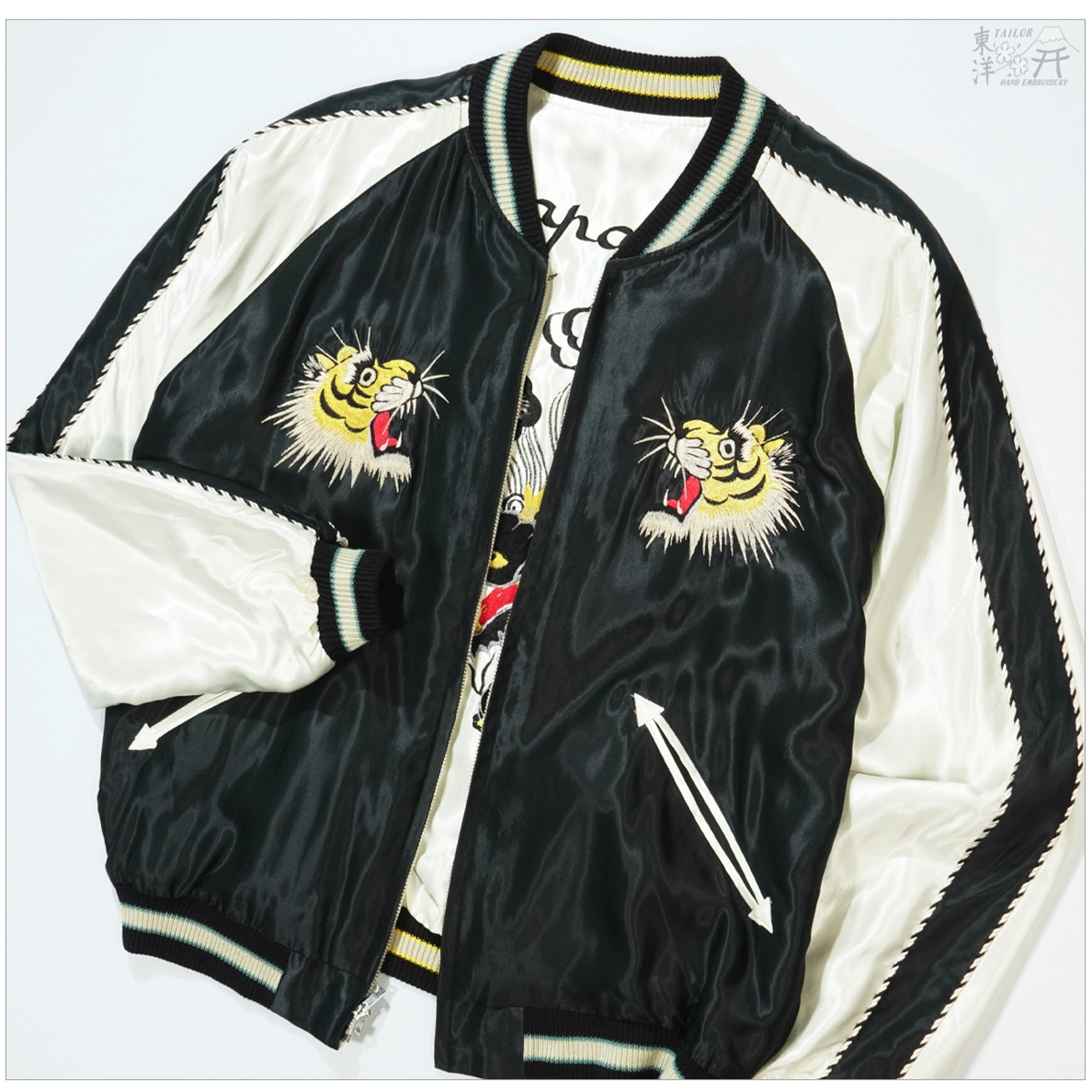 TAILOR TOYO テーラー東洋 TT15877 スカジャン ROARING TIGER × BLACK