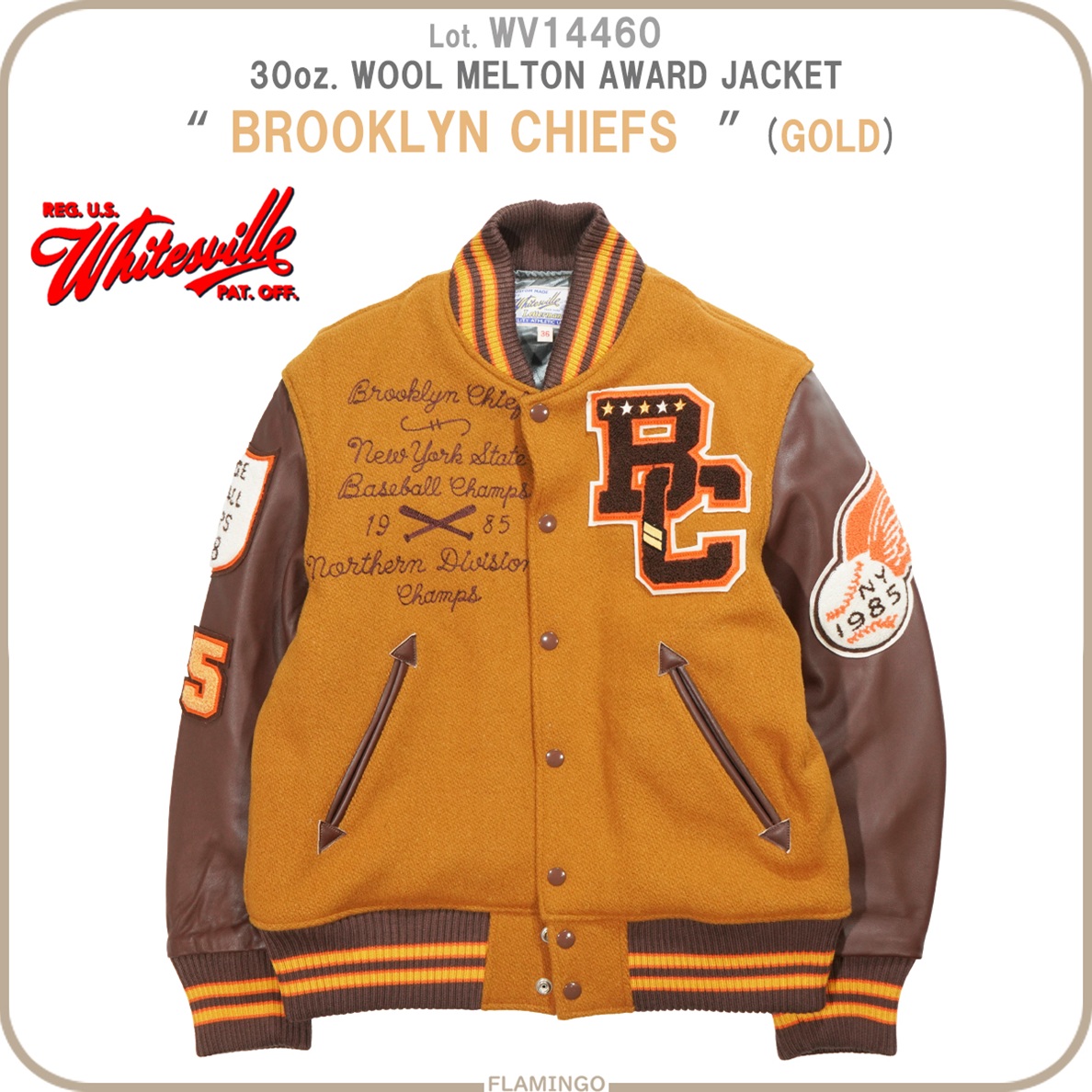 WHITESVILLE スタジャン Whitesville[ホワイツビル] スタジャン APACHES WV14214 アワード