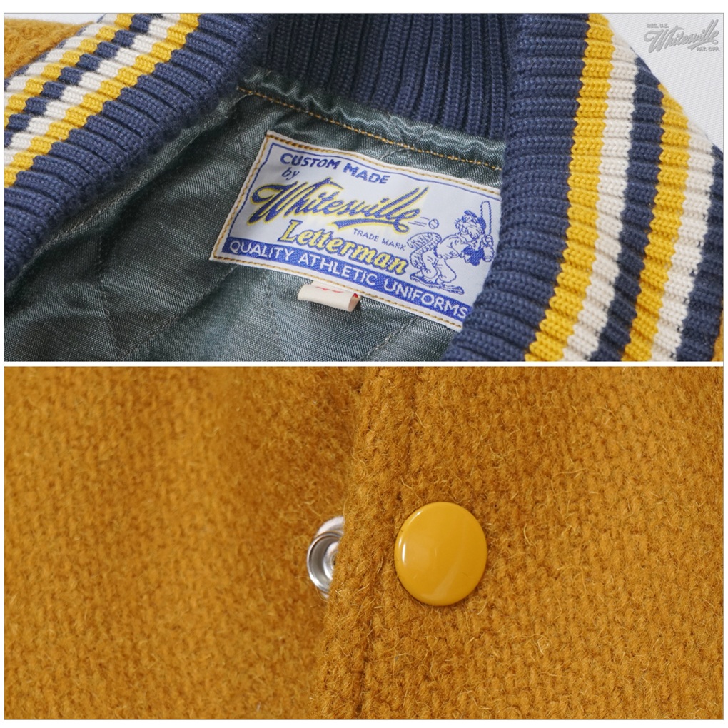 ＜WHITESVILLE ホワイツビル＞ウールメルトンアワードジャケット WHITESVILLE ホワイツビル メンズ ウール メルトン アワードジャケット