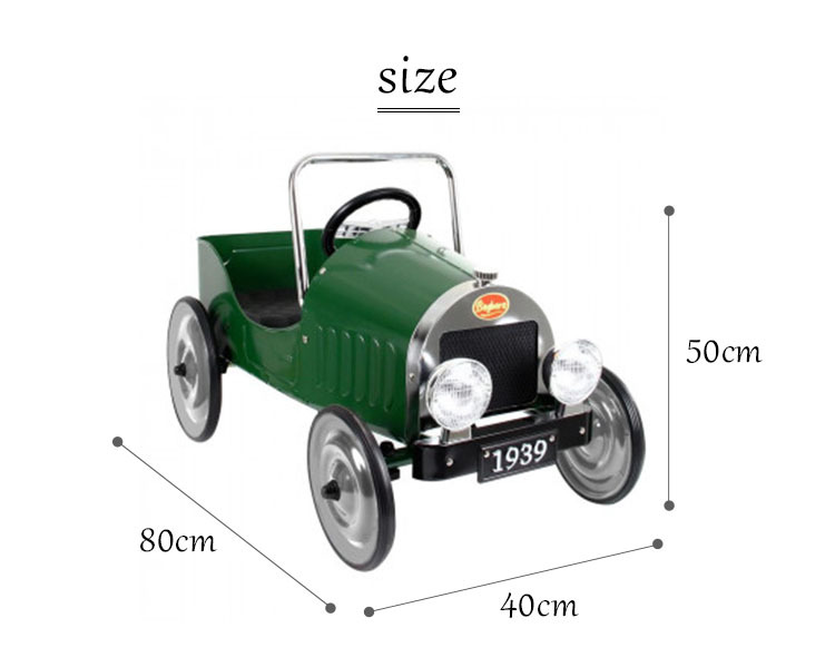 Classic PedalCar Green クラシックペダルカー グリーン 1939 Baghera バゲーラ メーカー直送 海外× :  b10009977 : flanerBaby - 通販 - Yahoo!ショッピング