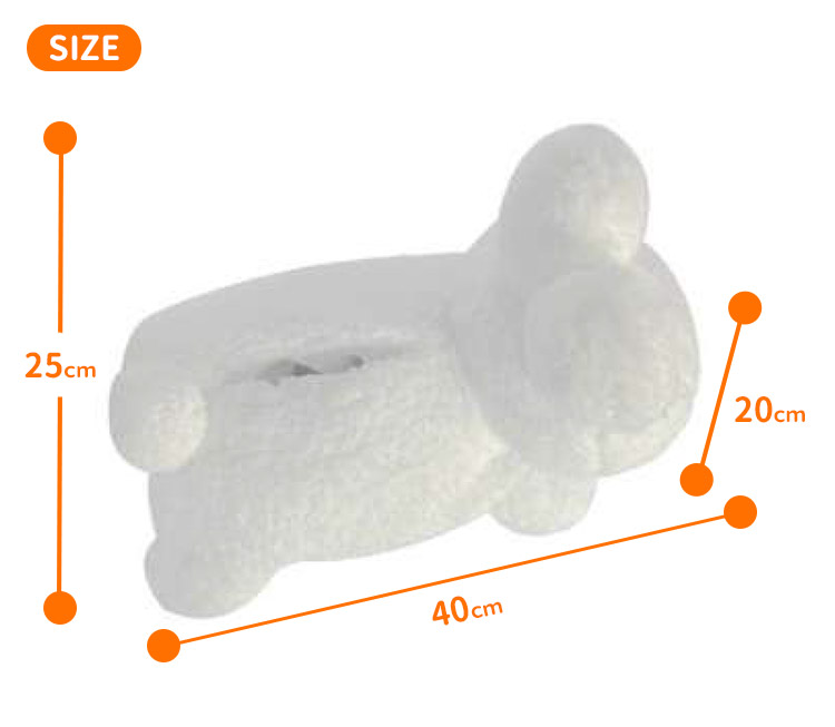 ディックブルーナ ぬいぐるみティッシュカバー うさぎ グレー Dick