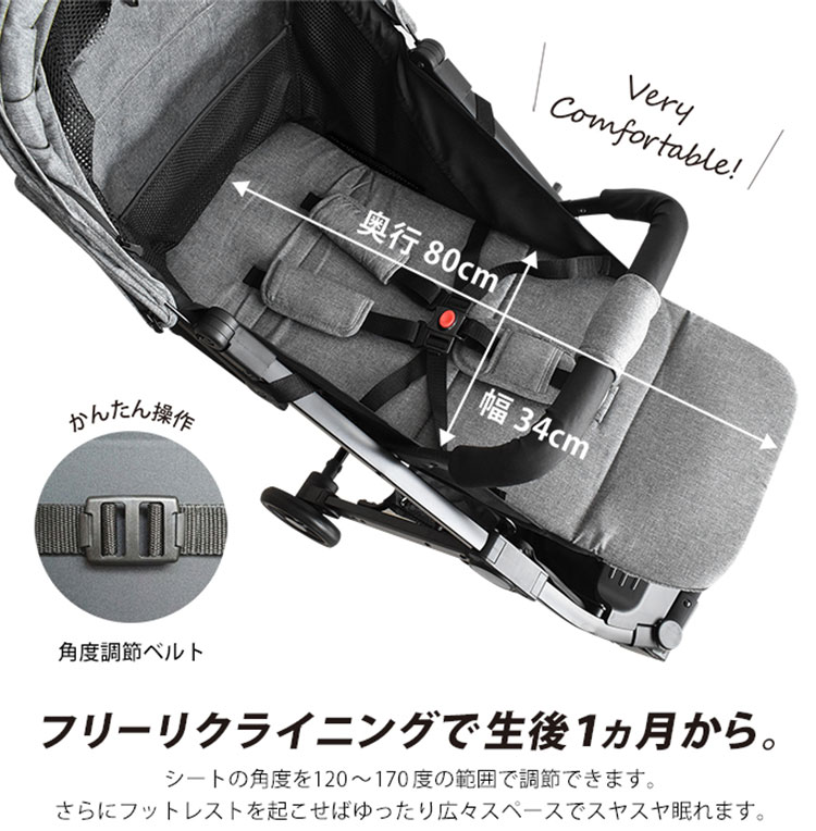 JTC BABY スマイビー コンパクト NEO ベビーカー スマイビーNEO 1ヵ月〜3歳 ハイシート 軽量 ab型 収納かご メーカー直送 海外×  : b10011383 : flanerBaby - 通販 - Yahoo!ショッピング