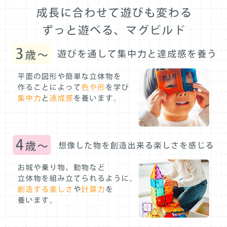 マグビルド 正規販売店 グッドトイ受賞 ベーシックセット 70ピース 