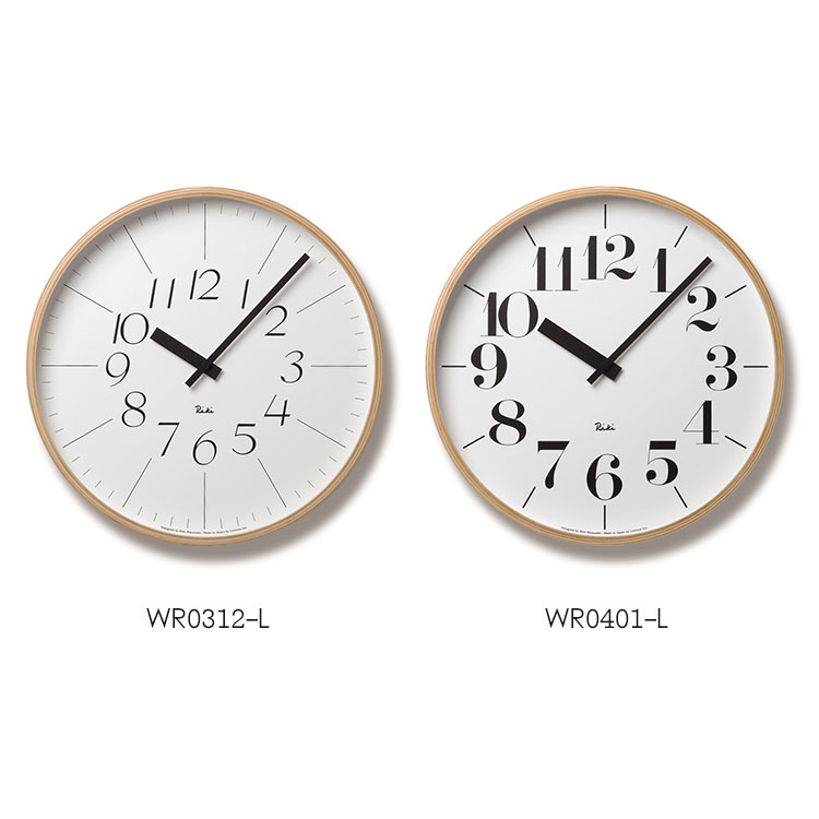 Lemnos レムノス 【 RIKI CLOCK リキクロック 】直径354mm Lemnos リキクロック Lサイズ WR0312/WR0401 （RIKI CLOCK） 直径35.4