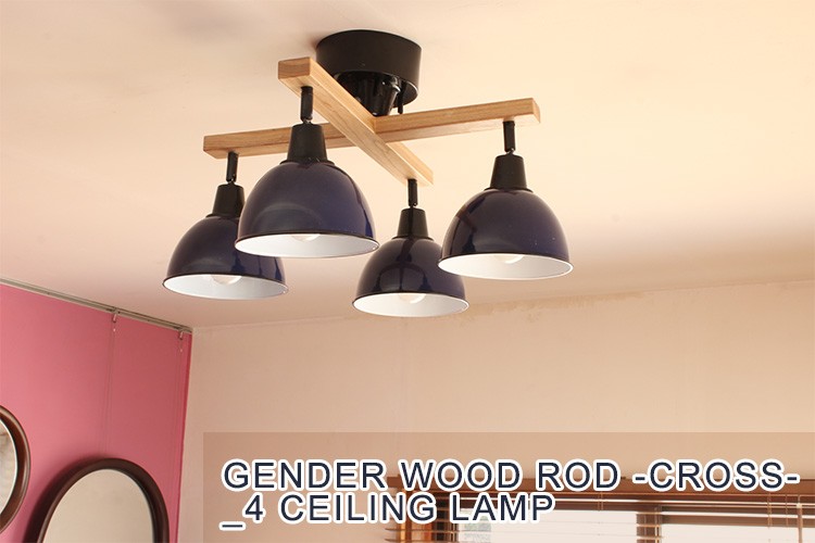 GENDER WOOD RODーCROSSー 4CEILING LAMP/ジェンダーウッド