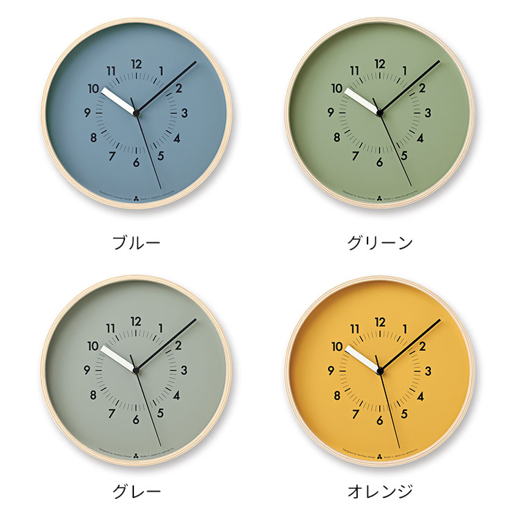 Lemnos SOSO clock クロック AWA13-06 直径254mm 壁掛け時計/タカタ