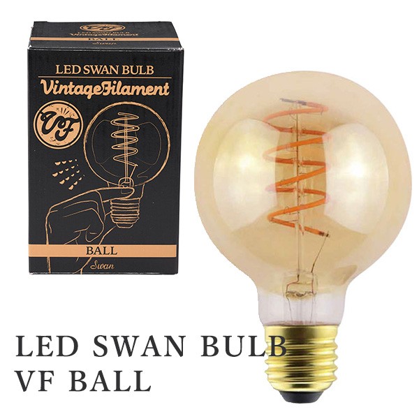 LED SWAN BULB VF EDISON スワンバルブ エジソン SWB-E061L/スワン電器