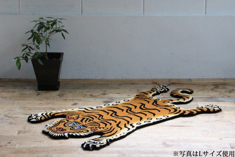 Mサイズ Tibetan Tiger Rug チベタンタイガーラグM W75×D130 331601M