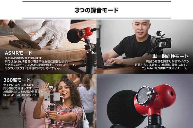 正規販売店 Q Mic マイク単品 あらゆる録音を1つのマイクで ポータブル高性能外付けマイク : f10017498 : flaner - 通販 -  Yahoo!ショッピング