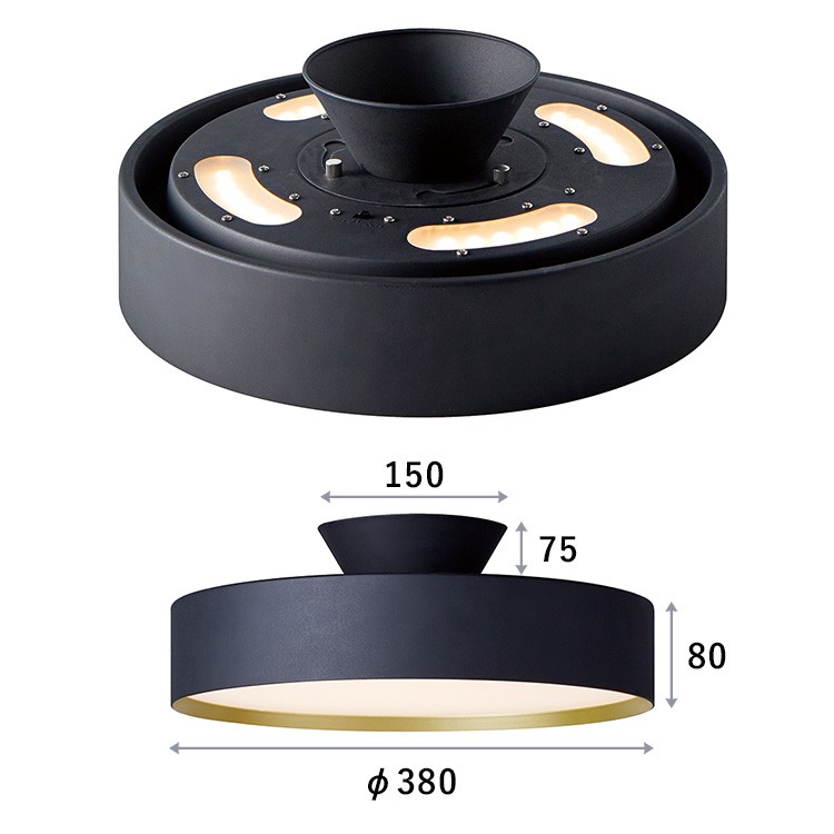 Glow 4000 LED ceiling lamp グロー シーリングランプ 〜8畳 AW