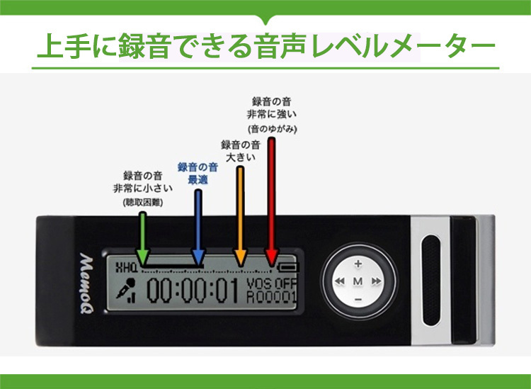 正規販売店 VR-L3 最長5日間録りっぱなし 小型多機能ボイスレコーダー MEDIK/海外× : f10018759 : flaner - 通販 -  Yahoo!ショッピング