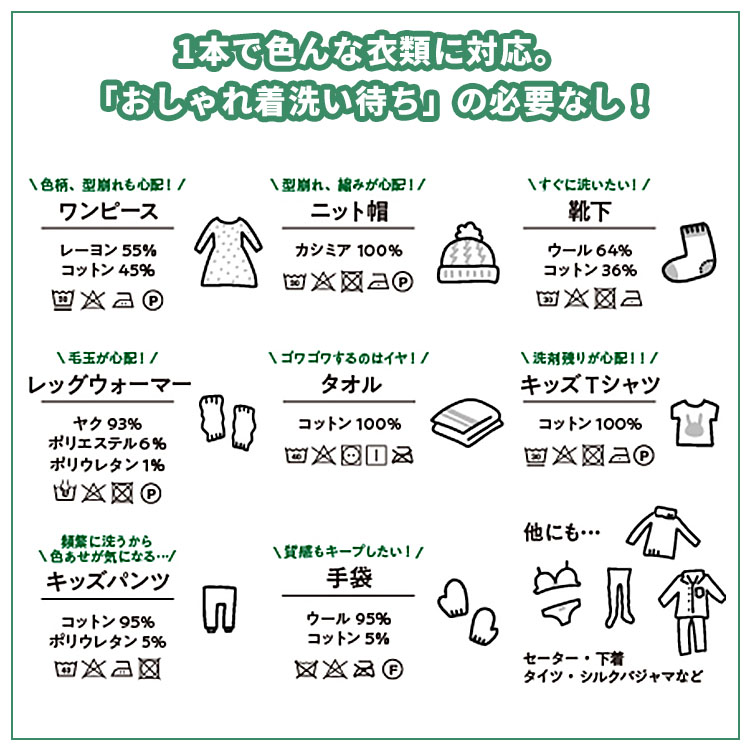 洗濯洗剤 エコランドリーリキッド リフィル 500ml｜柔軟剤不要 すすぎ1