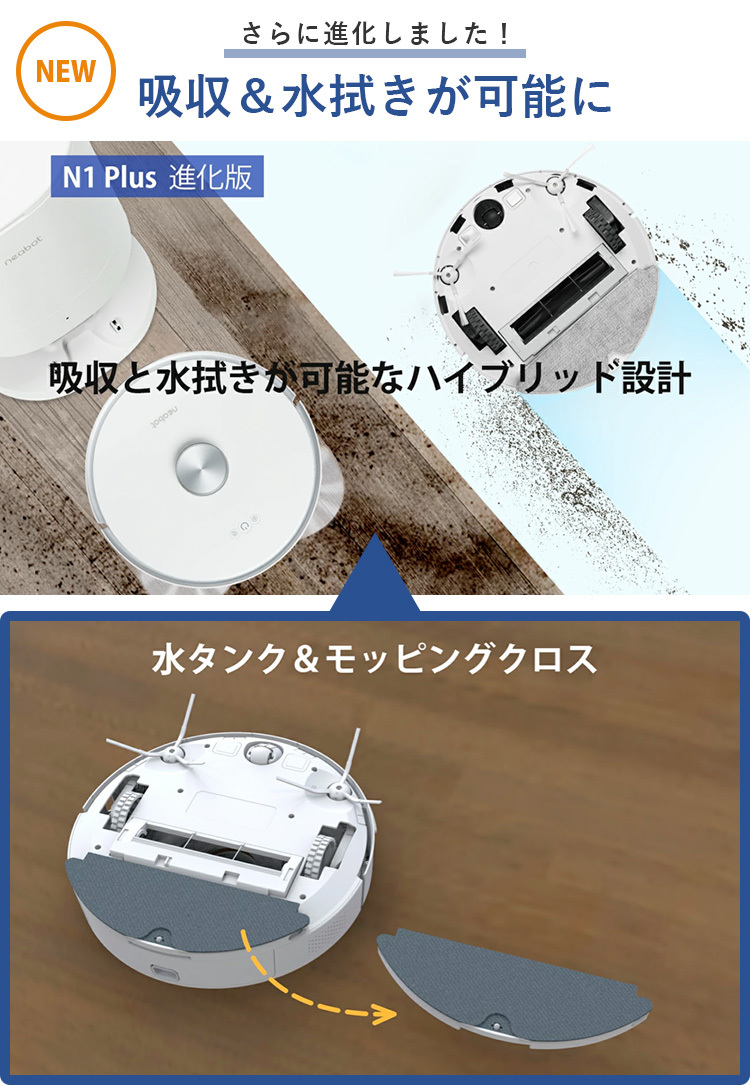 正規販売店 交換部品オプションセット ロボット掃除機 Neabot NoMo N1