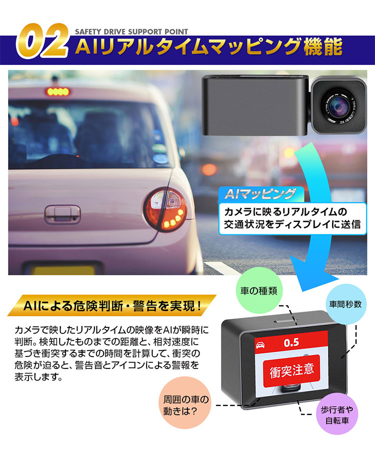 AI搭載衝突予防システム MINIEYE AD1 /海外× : flaner - 通販 - Yahoo 