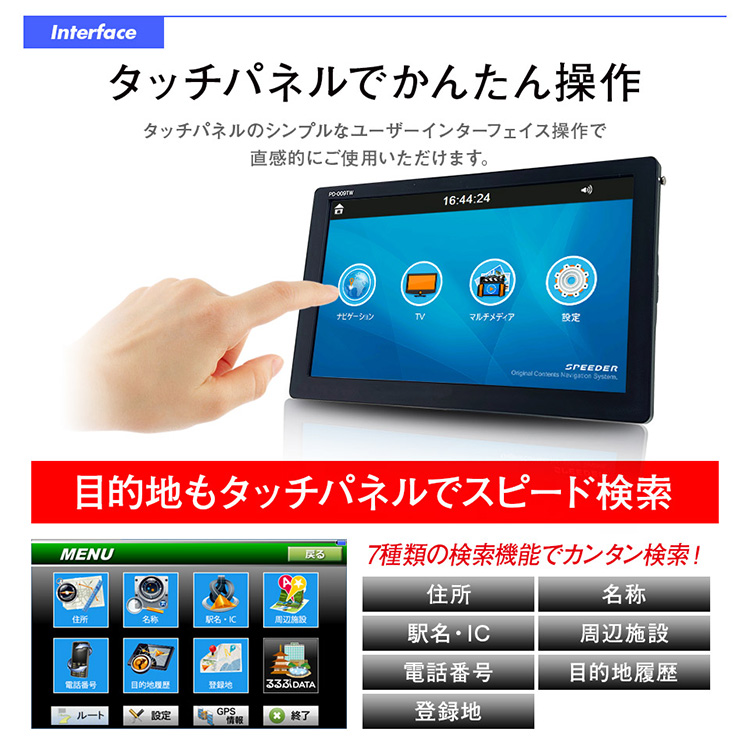 ワンセグ搭載 9インチトラックモードナビ PD-009TW 2025年度版 ワンセグ搭載 9インチトラックモードナビ PD-009TW 2025年度版