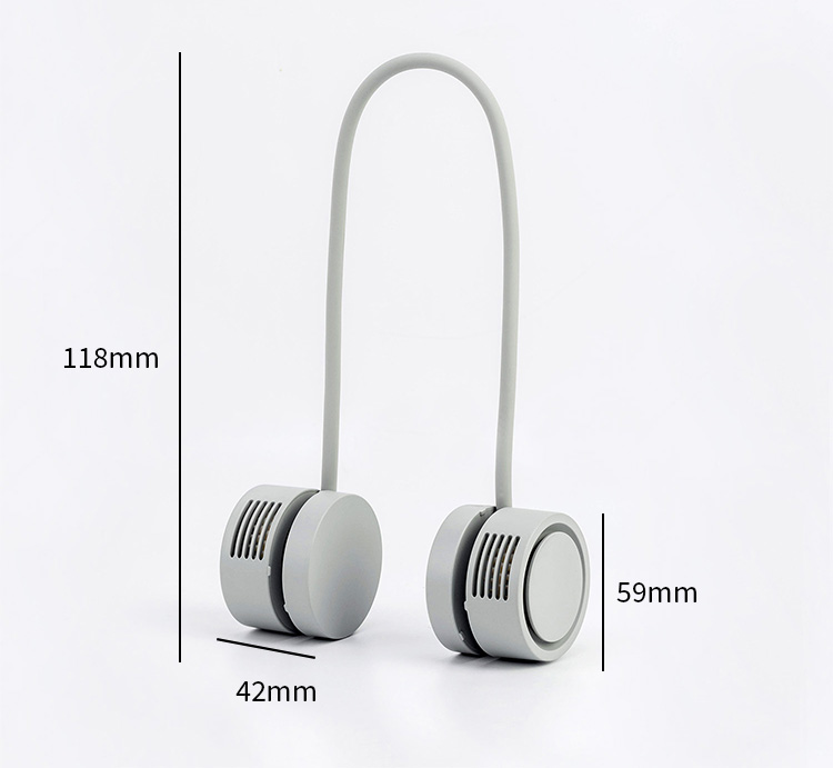 ネックバンドファンローリング ポータブル扇風機 Neck Band Fan