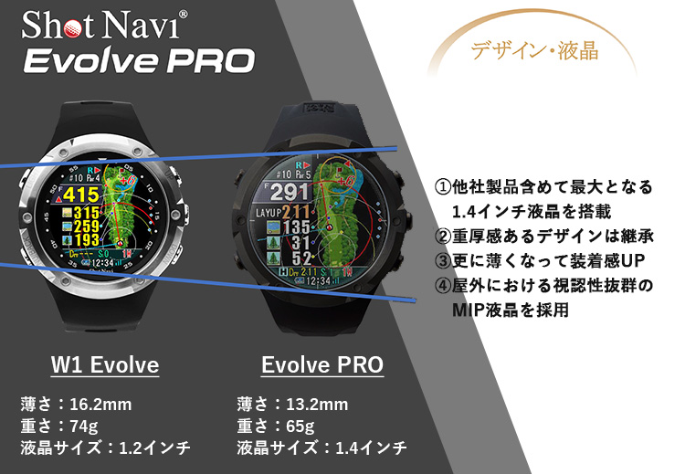 500円OFFクーポン対象/ShotNavi Evolve PRO ショットナビ エボルブ