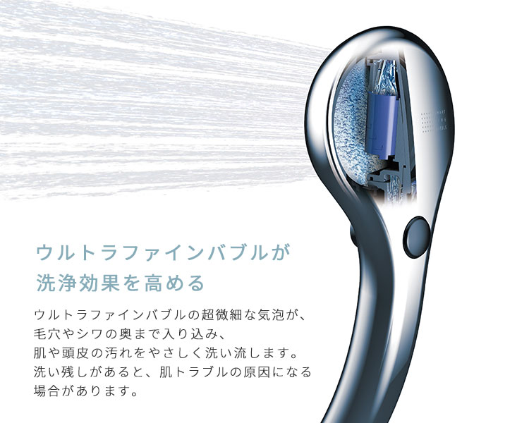 SANEI シャワーヘッド ウルトラファインバブル ② 極細水流 メタリック db77efb7-1a0d-4fea-bb47-