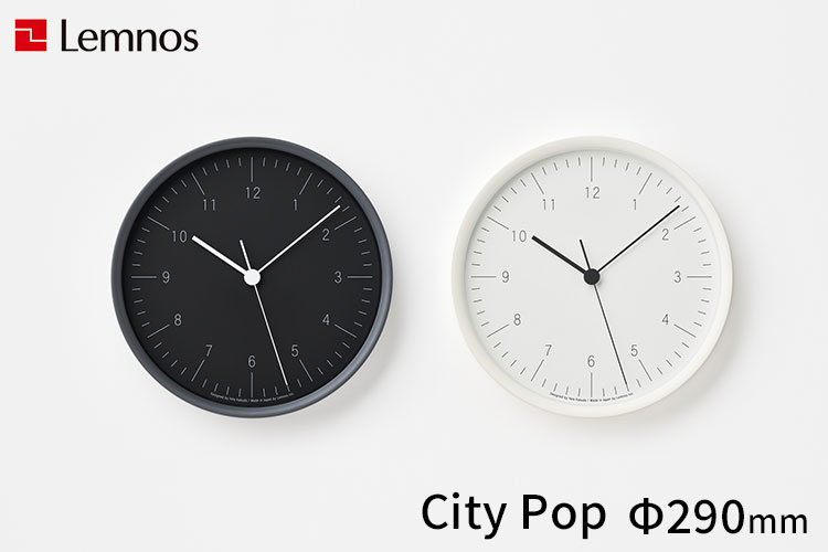 Lemnos City Pop シティ ポップ YK23ー03 電波時計 壁掛け時計